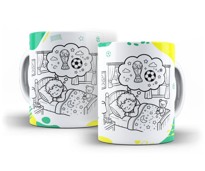 Caneca Colorir 005
